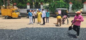 गणेश विसर्जन मिरवणूक मार्गाची पाहणी… रस्ते दुरुस्ती व विसर्जनस्थळाची तयारी अंतिम टप्यात