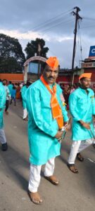 वीर संभाजी तरुण मंडळाच्या गणेशोत्सव विसर्जन मिरवणुकीत लेझीम पथक